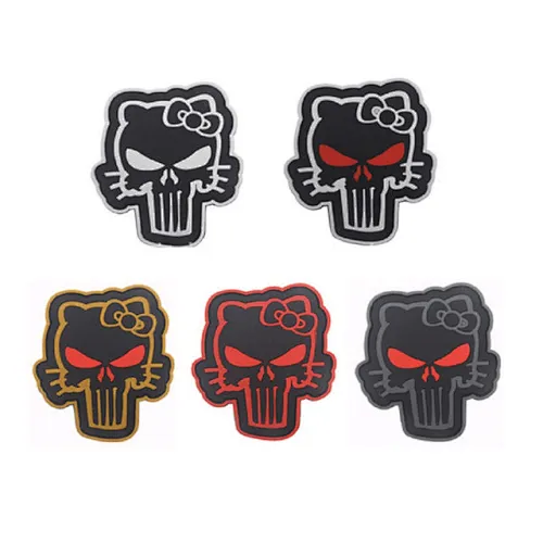 3D high quality PVC patches armband magic stickers K9 patch armband Kitty punisher patches Badges